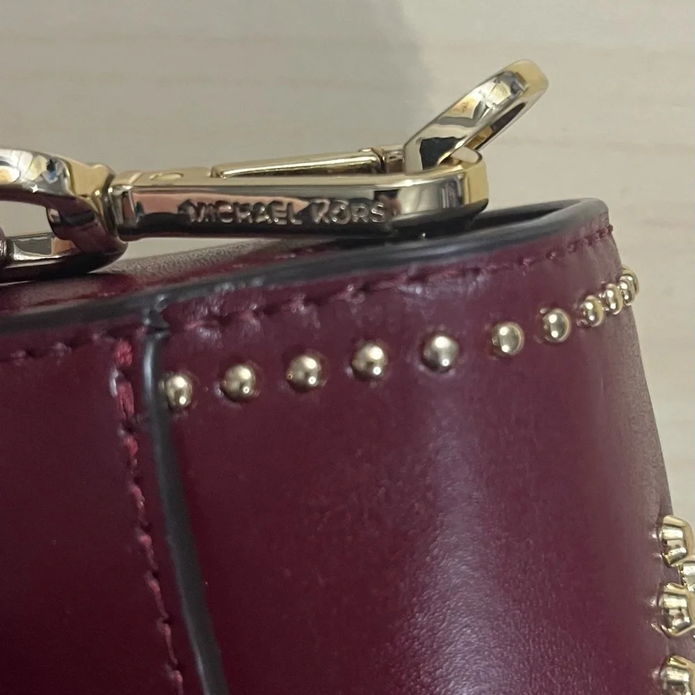 Michael Kors Sloan Editor Studded Leather Shoulder Bag